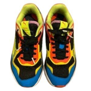 Puma RS-Metric Lava Puma Black/Lime Squeeze/Ocean Dive sneakers Big Boy's size 5